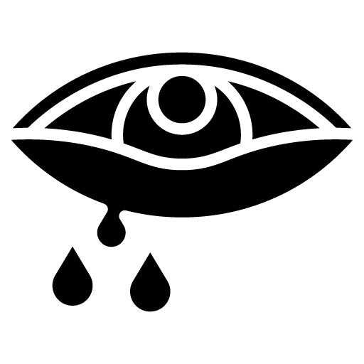 Watery Eyes Glyph Icon