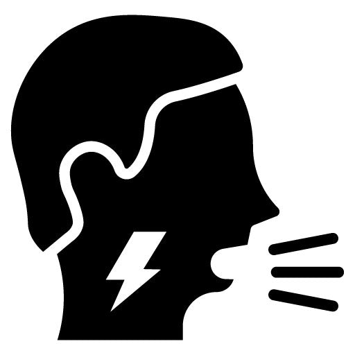 Wheezing Glyph Icon