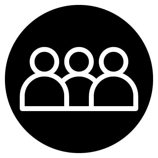 Squad Glyph Icon | Social Relationship