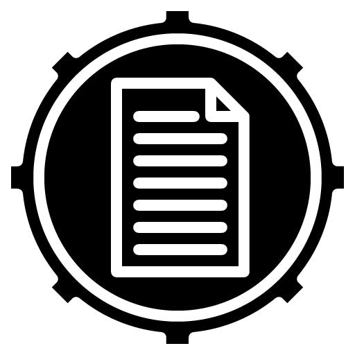 Compliance Manual Glyph Icon