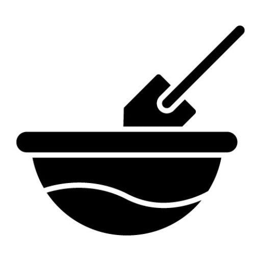 Mixing Flour Glyph Icon