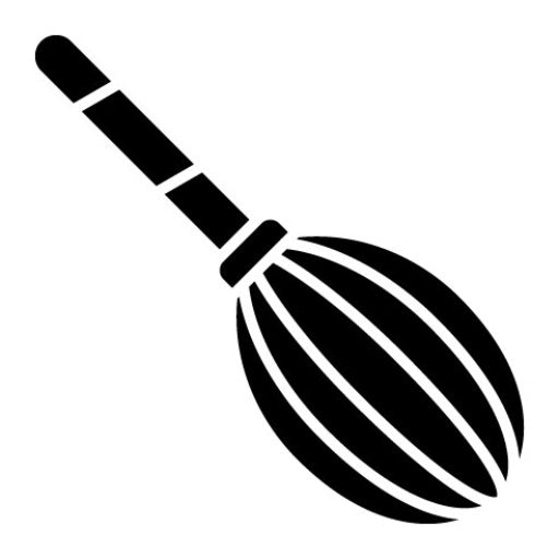 Whisk Glyph Icon