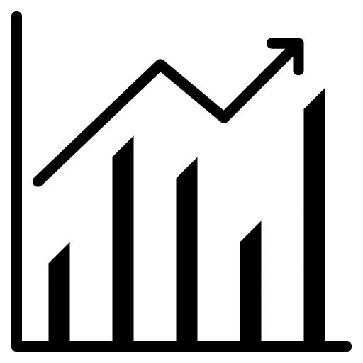 Graph Glyph Icon | Market Research