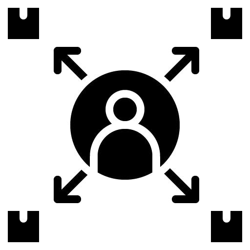 Market Positioning Glyph Icon