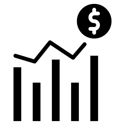 Trend Glyph Icon | Market Research