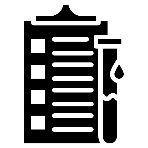 Blood Test Glyph Icon | Medical Tests