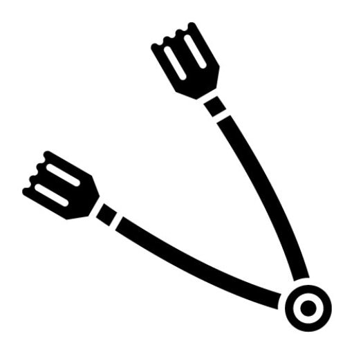 Tongs Glyph Icon