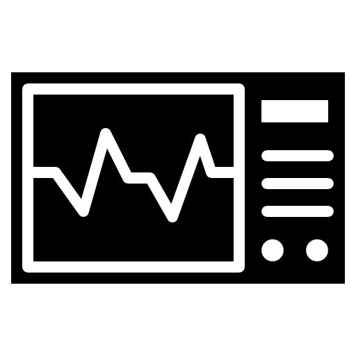 ECG Glyph Icon | Medical Tests