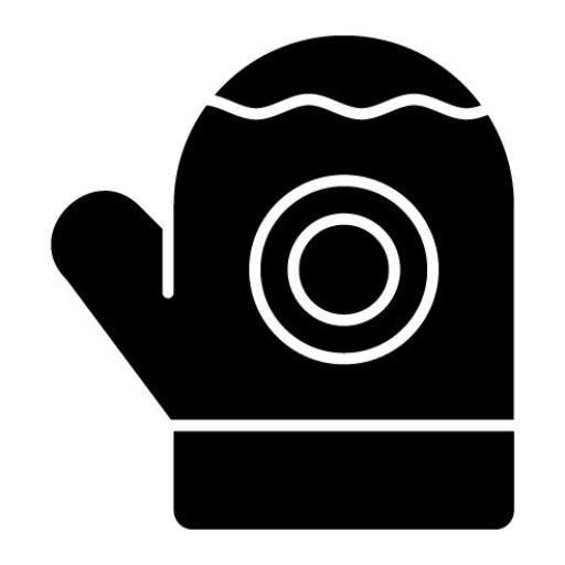 Mitten Glyph Icon