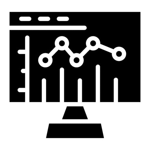 Analytics Glyph Icon | Data Science