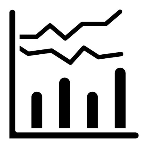 Bar Chart Glyph Icon | Data Science