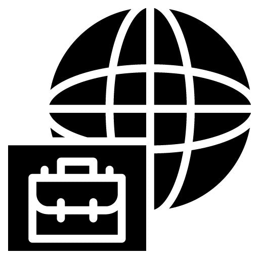 Business Glyph Icon | International Relations