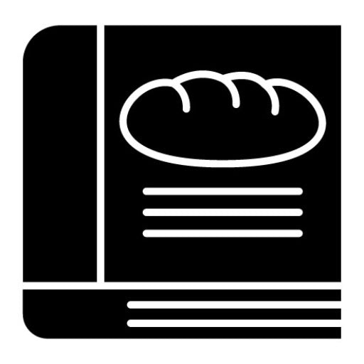 Recipe Book Glyph Icon