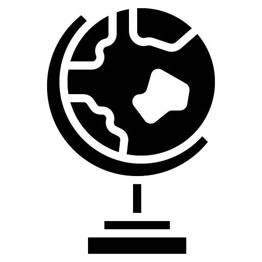Globe Glyph Icon | International Relations