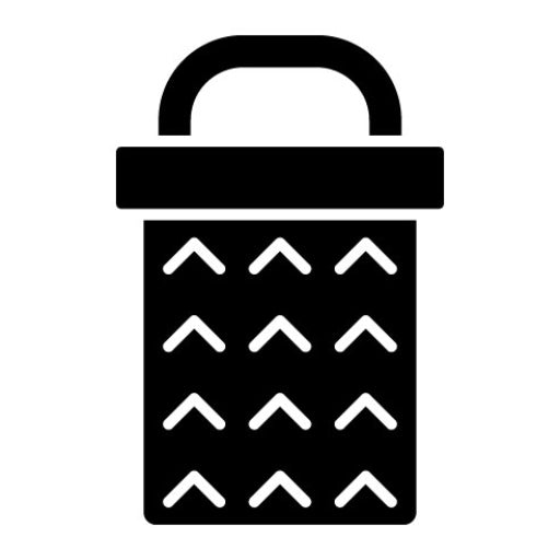 Grater Glyph Icon