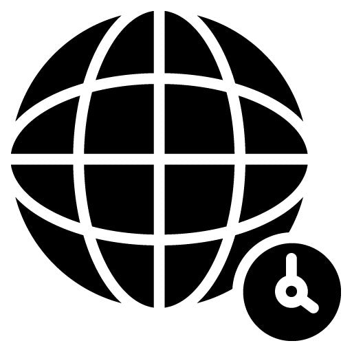 Time Zone Glyph Icon