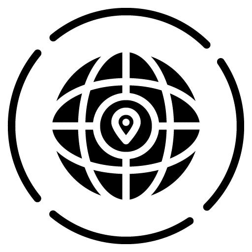 Worldwide Glyph Icon | International Relations