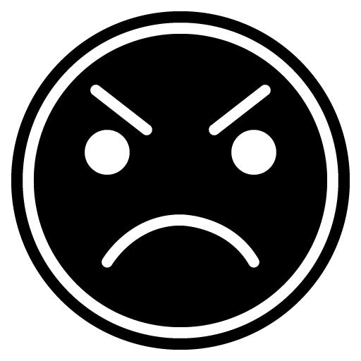 Frustration Glyph Icon