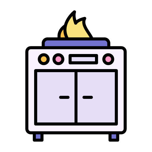 Cooking Range Filled Icon