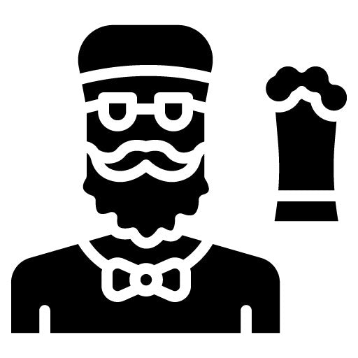 Craft Beer Enthusiast Glyph Icon