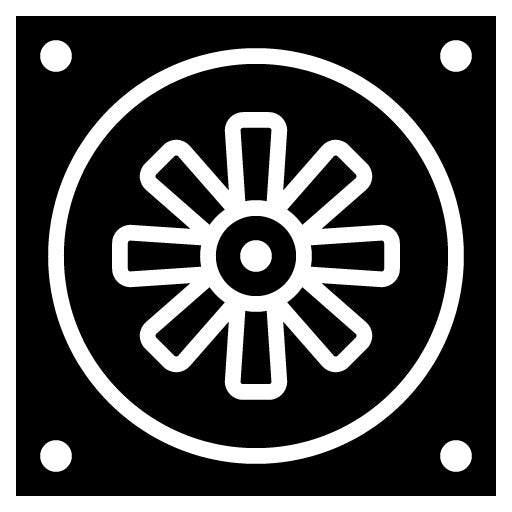 Cooling Fan Glyph Icon