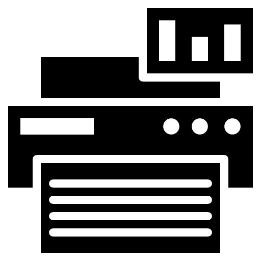 Print Progress Glyph Icon