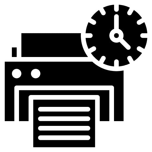 Print Time Glyph Icon