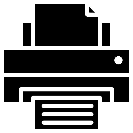 Printer Glyph Icon