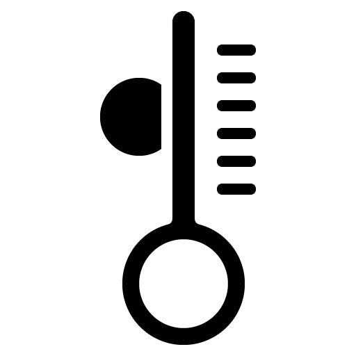 Temperature Glyph Icon | 3d Printing