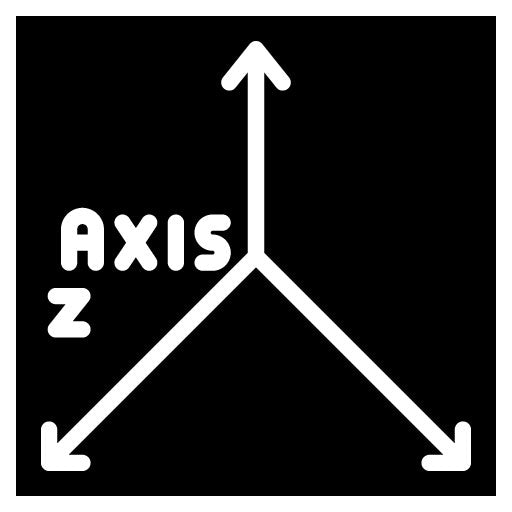 Z Axis Glyph Icon