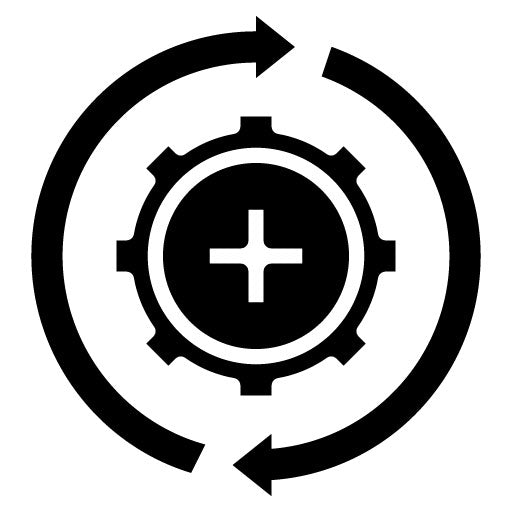 Recovery Glyph Icon | Plastic and Cosmetic Surgery