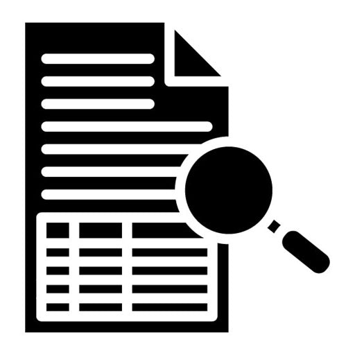 Audit Trail Glyph Icon