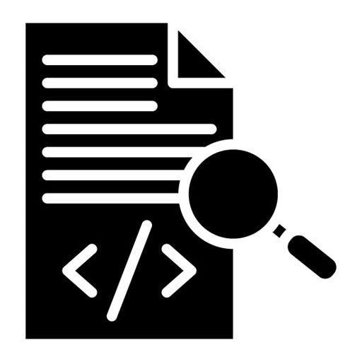 Code Review Glyph Icon | Business Audit