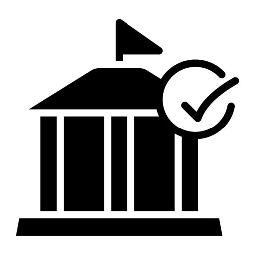 Governance Check Glyph Icon