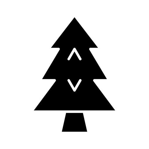 Christmas Tree Glyph Icon