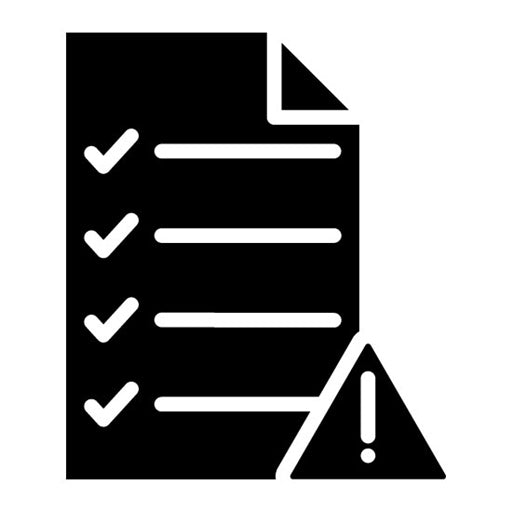 Risk Assessment Glyph Icon