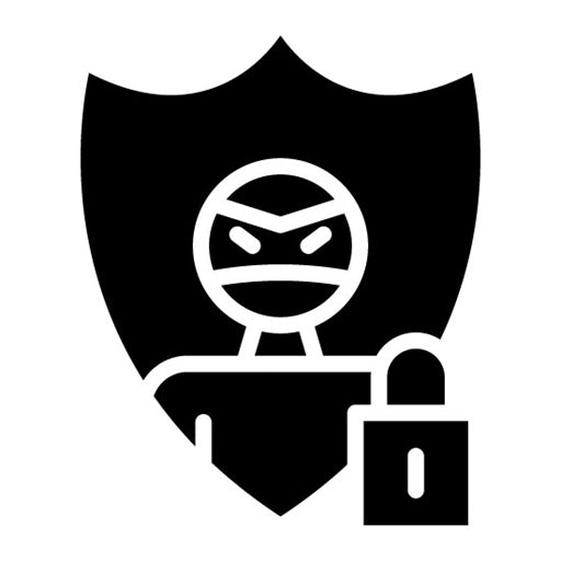 Anti theft Glyph Icon