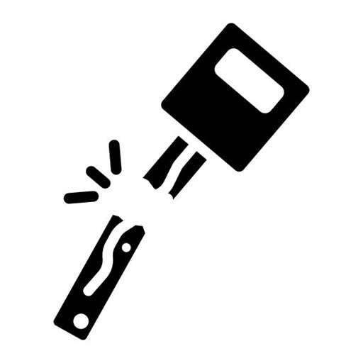Broken key Glyph Icon