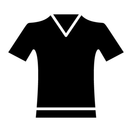 V Neck Shirt Glyph Icon