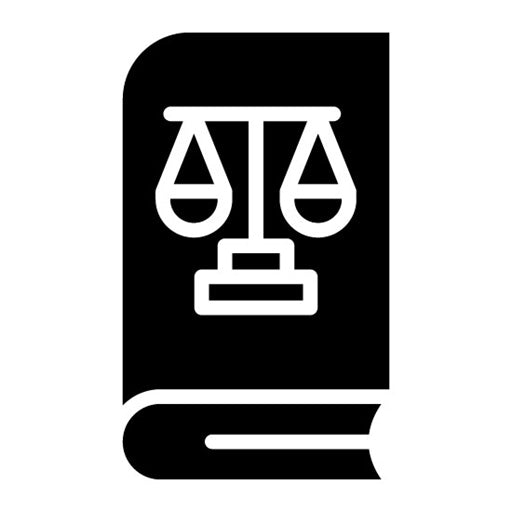 Law Book Glyph Icon | Legal Services