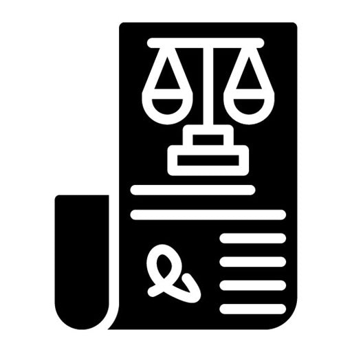 Legal Paper Glyph Icon