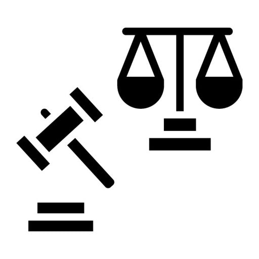 Litigation Glyph Icon | Legal Services
