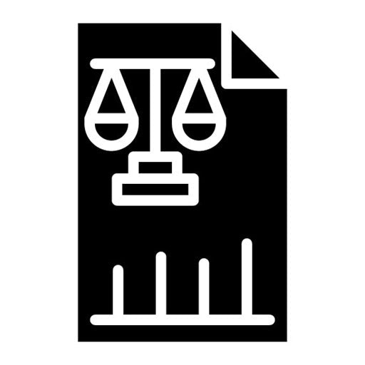 Legal Analysis Glyph Icon | Legal Services
