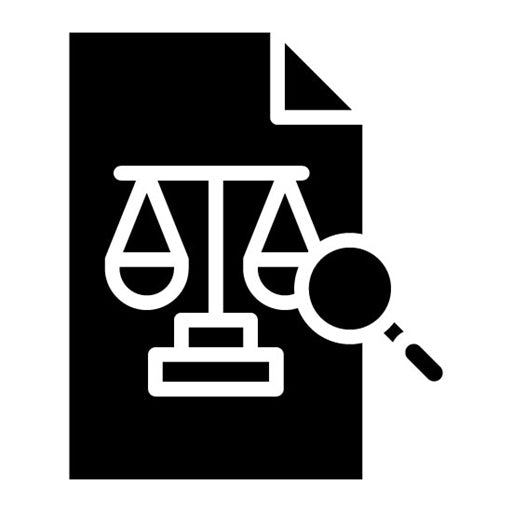 Legal Research Glyph Icon