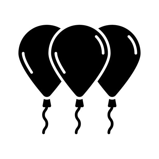 Balloons Glyph Icon