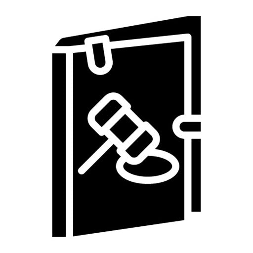 Legal Case Glyph Icon
