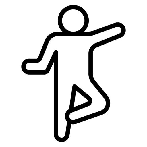 Athlete Stretching Icon