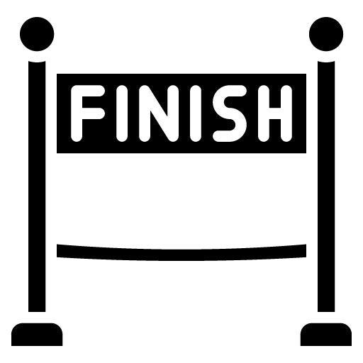Finish Line Glyph Icon | Marathon