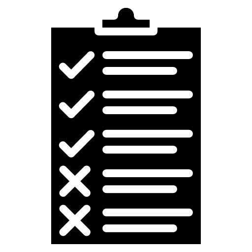 Marathon Checklist Glyph Icon