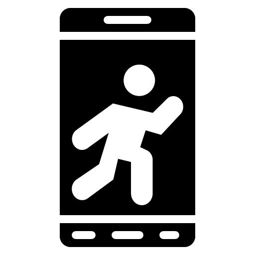Running App Glyph Icon